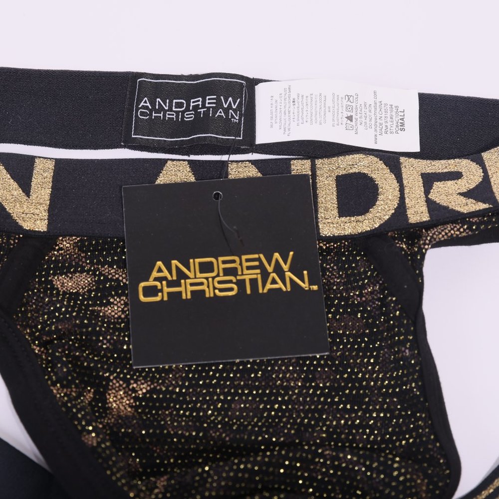 Men's Small Andrew Christian GLAM ANIMAL JOCK w/ ALMOST NAKED Jockstrap - Picture 2 of 5